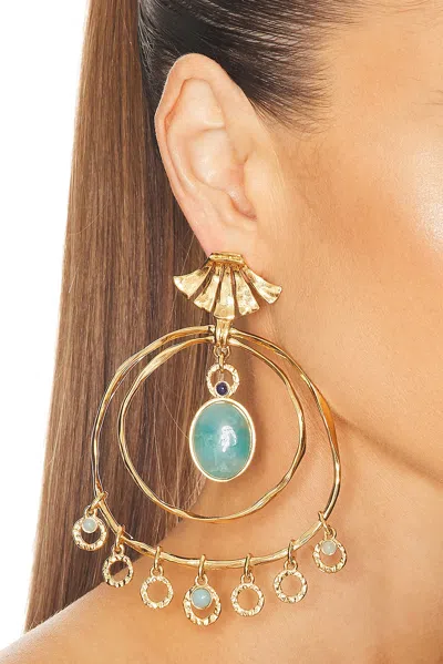 Chloé Stone Earrings In Gold