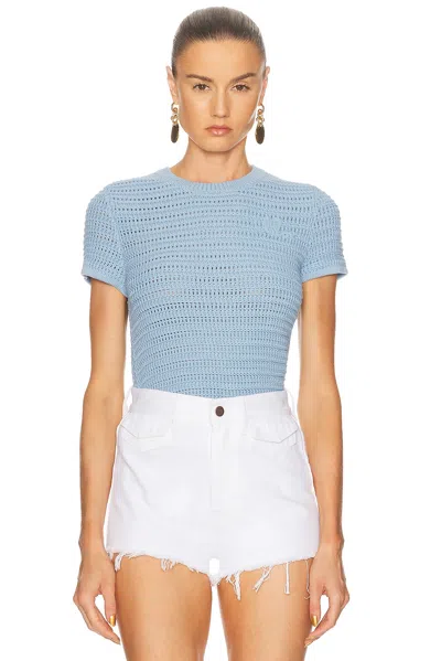 Chloé Embroidered Crocheted Cotton T-shirt