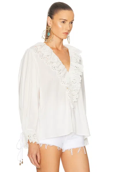 Chloé Broderie-anglaise Ruffled Blouse
