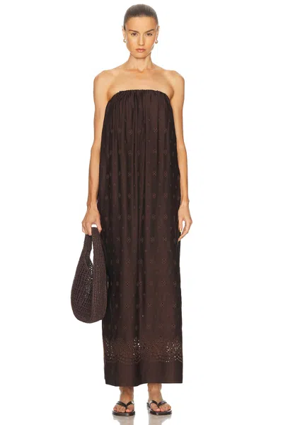 A.l.c Dalia Strapless Maxi Dress In Ganache