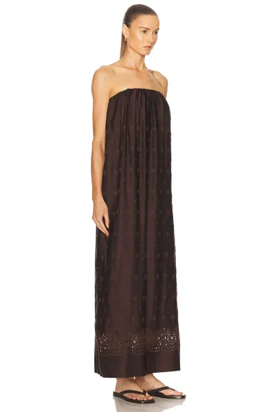 A.l.c Dalia Strapless Maxi Dress In Ganache