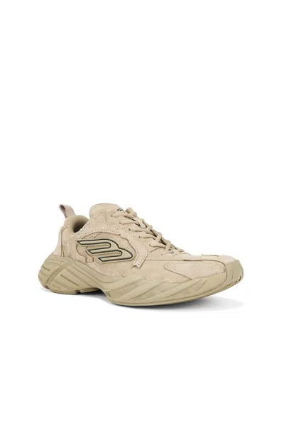 Balenciaga Sneakers Monday In Pelle Scamosciata Beige  Uomo