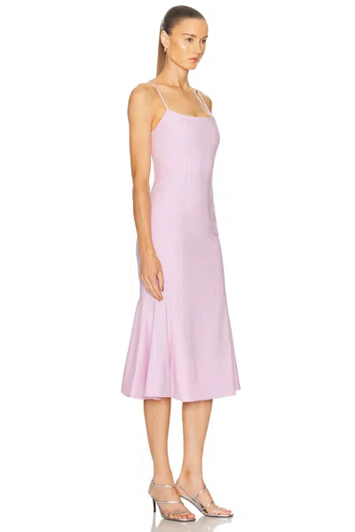 Simkhai Kimmy Midi Dress In Pink