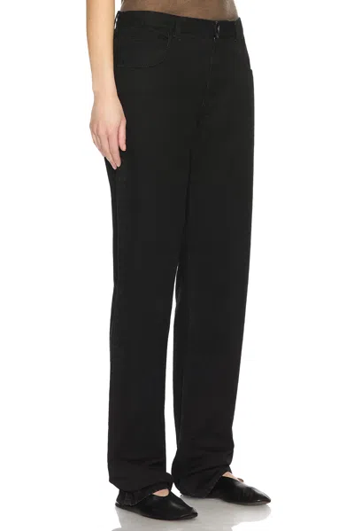 The Row Landais Straight Jeans In Black