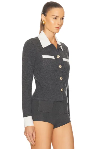 Self-portrait Contrast Collar Cardigan