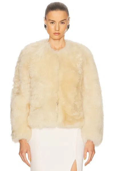 Tom Ford Shearling Collarless Jacket