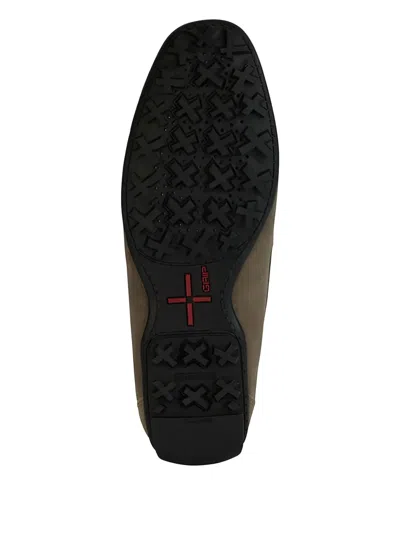 Geox Kosmopolis Penny-slot Suede Loafers In Gray