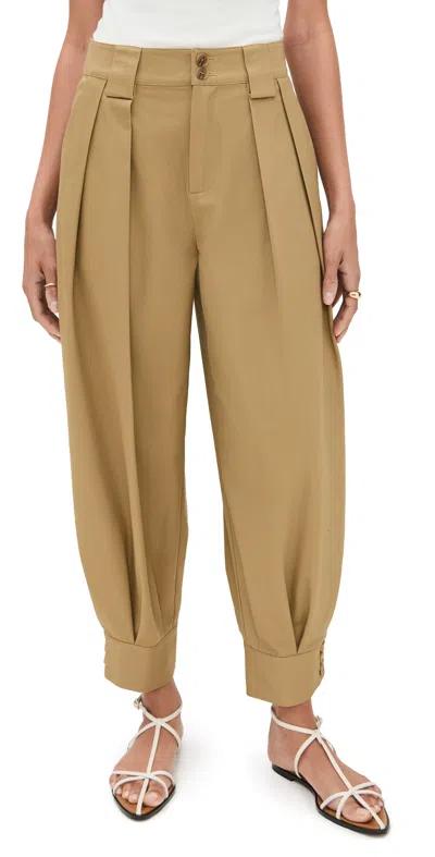 Sea Suzette Sportswear Balloon Pants Khaki In Brown