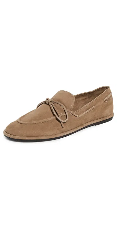 Tory Burch Boat Shoes River Rock In Brown