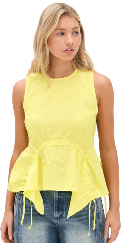 Sea Camden Cotton Poplin Tank Top Yellow