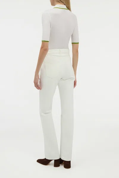 Gabriela Hearst Rey Straight-leg Jean In White Recycled Cotton Denim