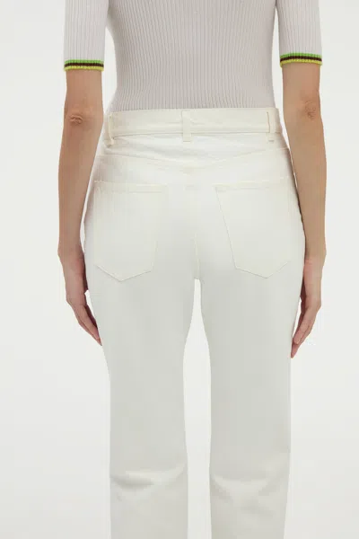 Gabriela Hearst Rey Straight-leg Jean In White Recycled Cotton Denim
