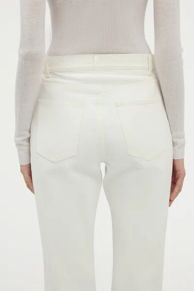 Gabriela Hearst Willa Bootcut Jean In White Recycled Cotton Denim