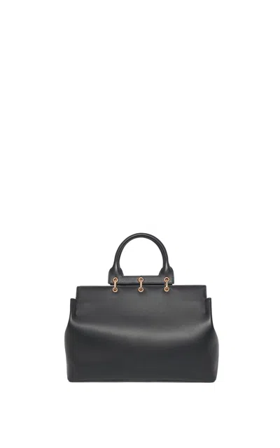 Gabriela Hearst Small Amethyst Bag In Black Nappa Leather