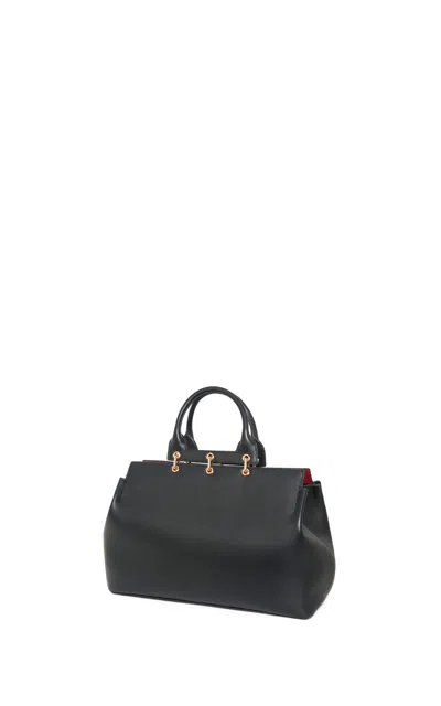 Gabriela Hearst Small Amethyst Bag In Black Nappa Leather