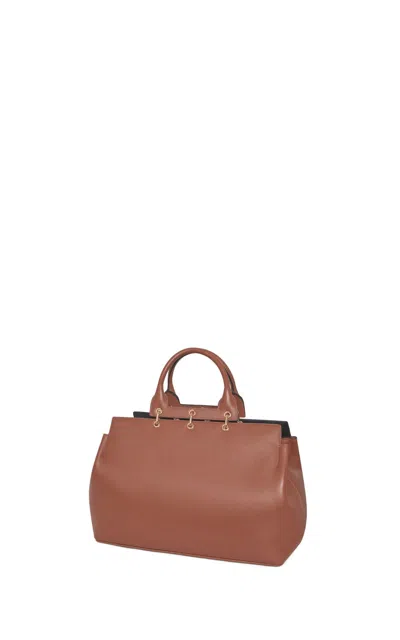 Gabriela Hearst Small Amethyst Bag In Cognac Nappa Leather