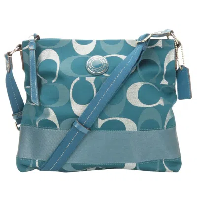 Pre-owned Coach Canvas Patent Leather Shoulder Bag ()