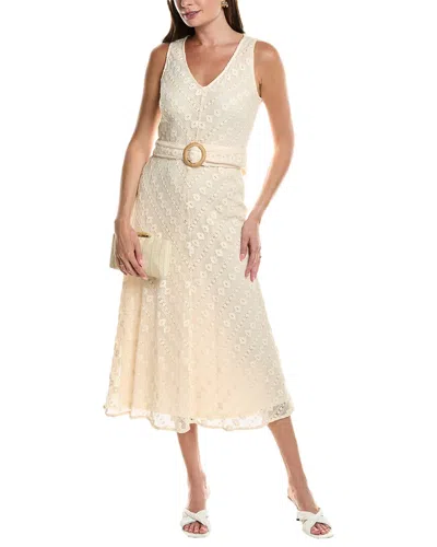 Anne Klein Patio Midi Dress In Neutral