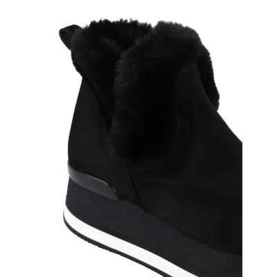 Hogan Faux Fur Trim Booties