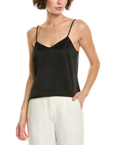 Michael Kors Collection Satin Charm Cami Shirt In Black