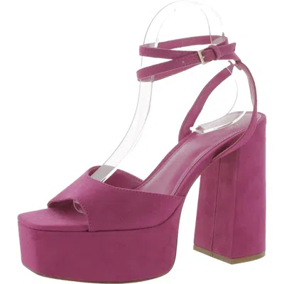 Mng Womens Ankle Strap Square Open Toe Platform Sandals