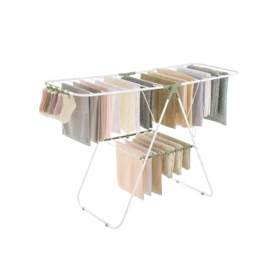 Breebe Clothes Drying Rack With Sock Clips In White