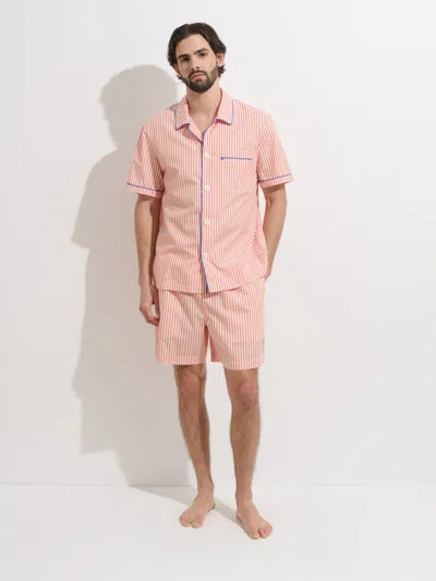 Alex Mill P'jimmies Short Sleeve Sleep Shirt In Stripe