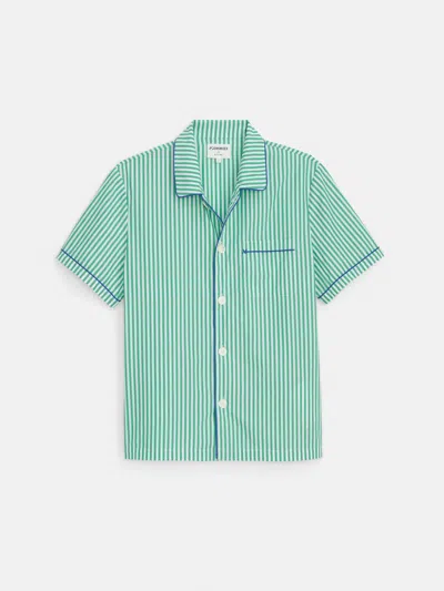 Alex Mill P'jimmies Short Sleeve Sleep Shirt In Stripe
