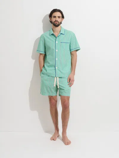 Alex Mill P'jimmies Short Sleeve Sleep Shirt In Stripe