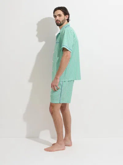 Alex Mill P'jimmies Short Sleeve Sleep Shirt In Stripe