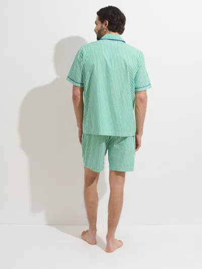 Alex Mill P'jimmies Short Sleeve Sleep Shirt In Stripe