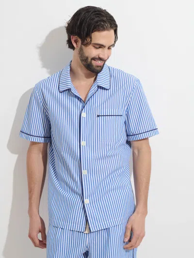 Alex Mill P'jimmies Short Sleeve Sleep Shirt In Stripe