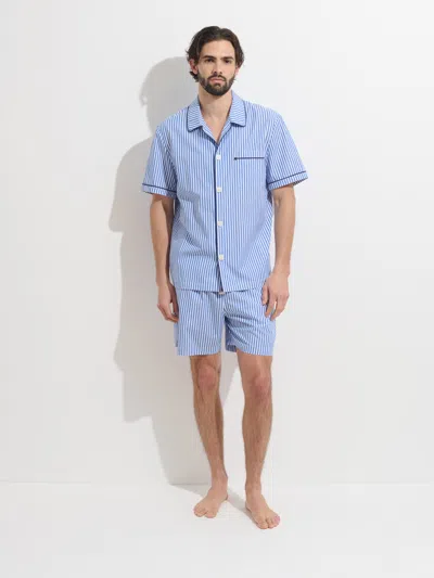Alex Mill P'jimmies Short Sleeve Sleep Shirt In Stripe