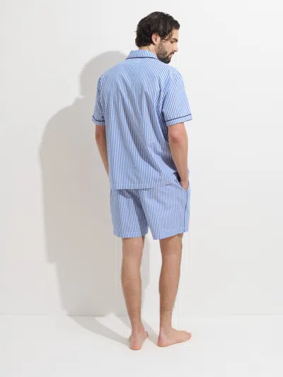 Alex Mill P'jimmies Short Sleeve Sleep Shirt In Stripe
