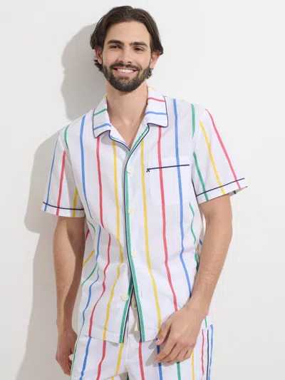 Alex Mill P'jimmies Short Sleeve Sleep Shirt In Stripe