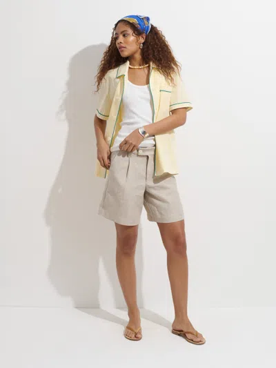 Alex Mill P'jimmies Short Sleeve Sleep Shirt In Stripe