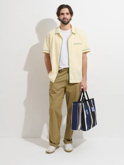 Alex Mill P'jimmies Short Sleeve Sleep Shirt In Stripe