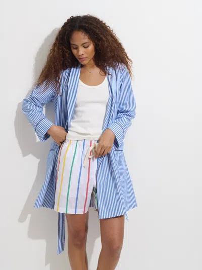 Alex Mill P'jimmies Sleep Robe In Stripe