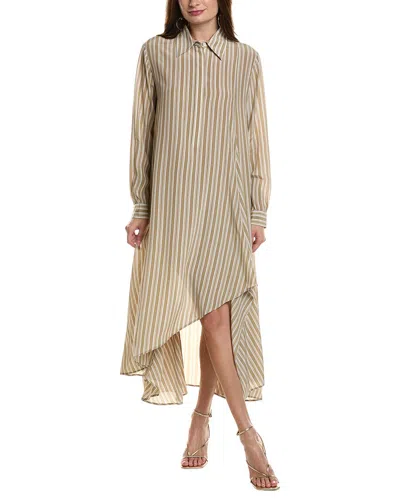 Michael Kors Collection Silk Caftan Dress In Neutral
