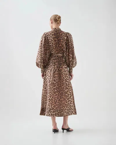 Aje Isabella Shirtdress Leopard