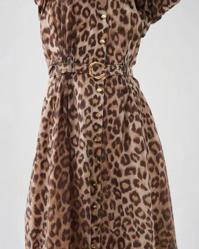Aje Isabella Shirtdress Leopard