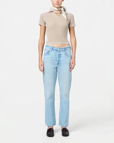 Guest In Residence Shrunken Polo In Cashmere Taupe