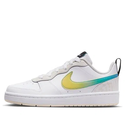 Nike (gs)  Court Borough Low 2 'white Yellow Gradient'