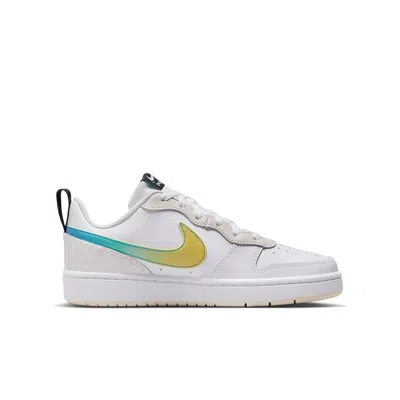 Nike (gs)  Court Borough Low 2 'white Yellow Gradient'