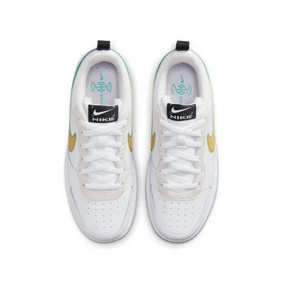 Nike (gs)  Court Borough Low 2 'white Yellow Gradient'