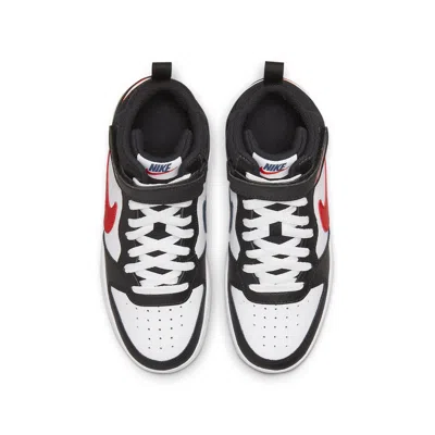 Nike (gs)  Court Borough Mid 2 'white Black University Red'