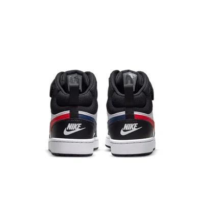 Nike (gs)  Court Borough Mid 2 'white Black University Red'