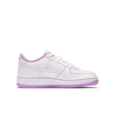 Nike (gs)  Air Force 1 '07 Low 'contrast Stitch - Fuchsia Glow'