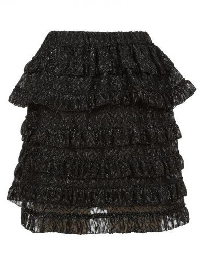 Shop Isabel Marant Black "blair" Lace Skirt