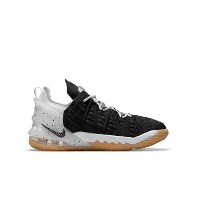 Nike (gs)  Lebron 18 'black White Gum'